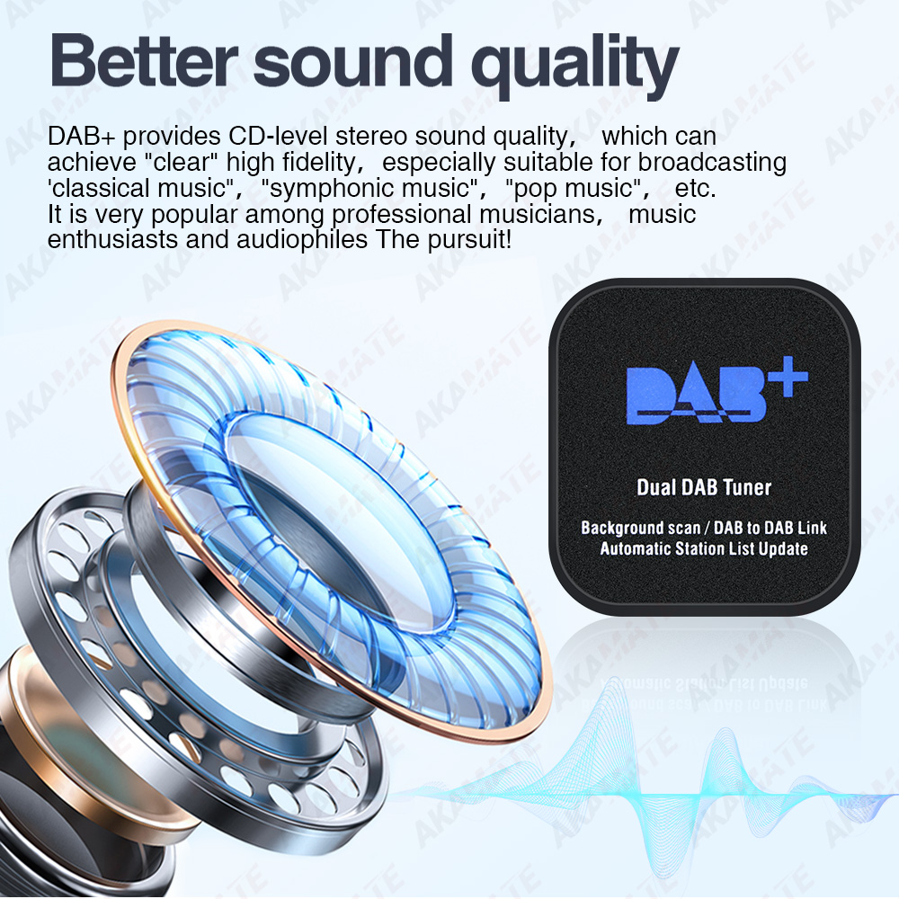 DAB+ Built-in Dual DAB Modules Antenna Enhance Signal for Android Car Radio USB Adapter Audio Stereo Automatic Scan Channel List