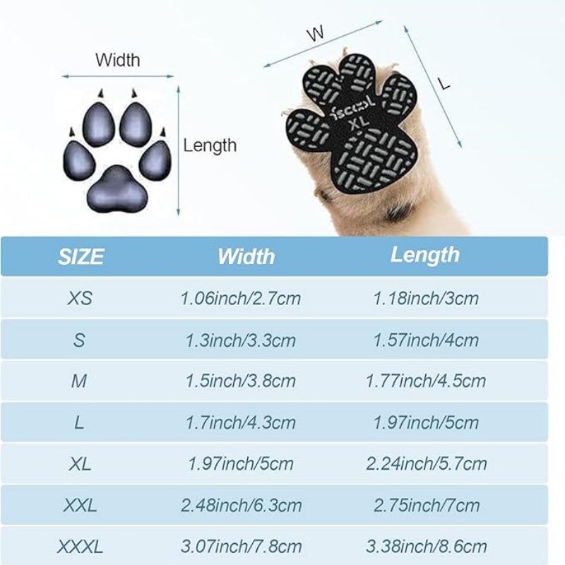 Dog Paw Stickers For Outdoor Walking All Weather Dog Adhesive Foot Pads Disposable Pet Shoes Dog Supplies