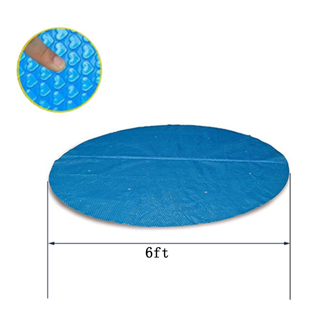 Round Pool Cover Solar Protector for Home Above Ground Protection Swimming Pool Summer N66: Red