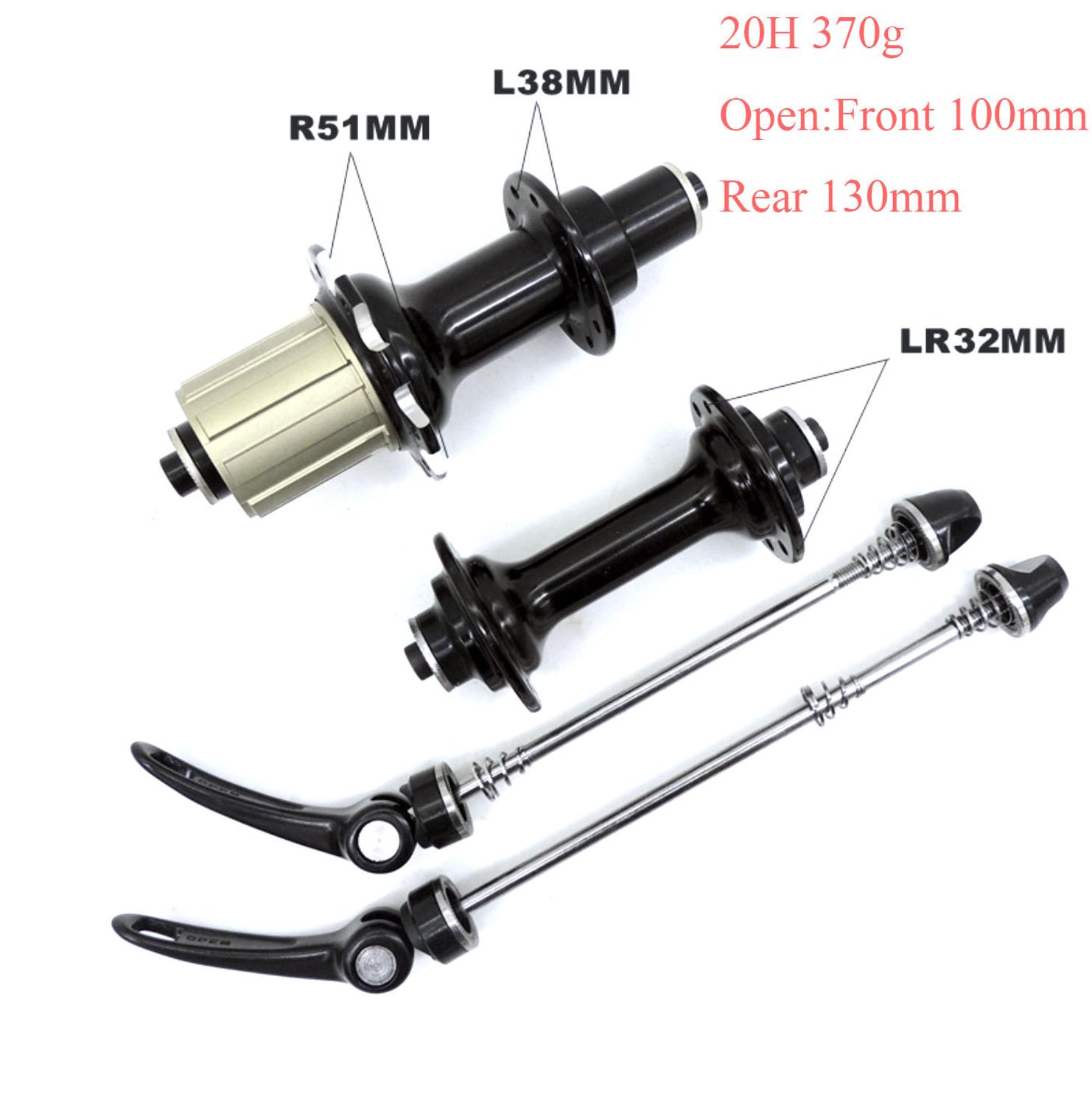 Rennrad Hub 20 Löcher Faltrad V Bremse Lager Hub 8/9/10/11 Geschwindigkeit Aluminium Legierung Fahrrad Zubehör: Black