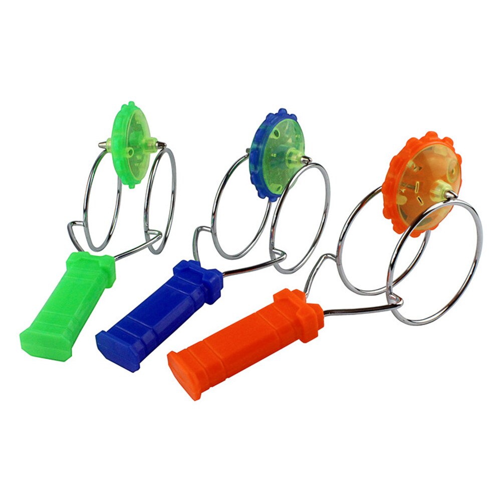 1pc led snurretop magnetisk gyro hjulbane legetøjskugle farverig glans børn størrelse :20.5*5*8cm