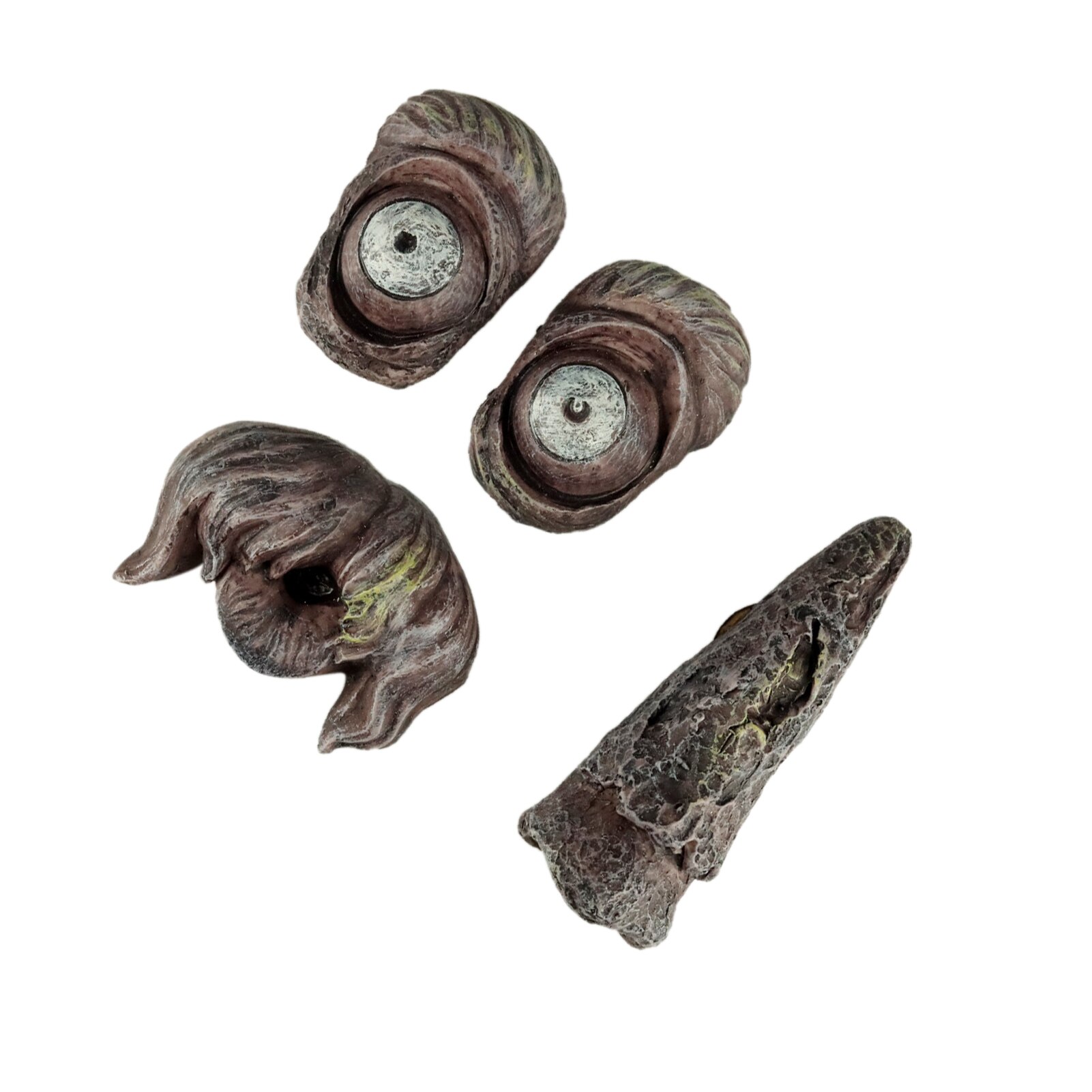 Tree Face Decor Resin Statue Tree Pendant Sculpture For Home Gardening Mushroom Smiling Face Garden Decoration