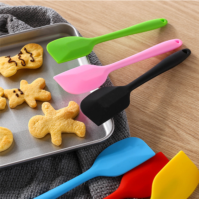 6-Kleur Food-Grade 27*5 Cm Koken Siliconen Spatel Buttercream Non-stick Cookie Pastry Mengen batter Schraper Bakken Tools