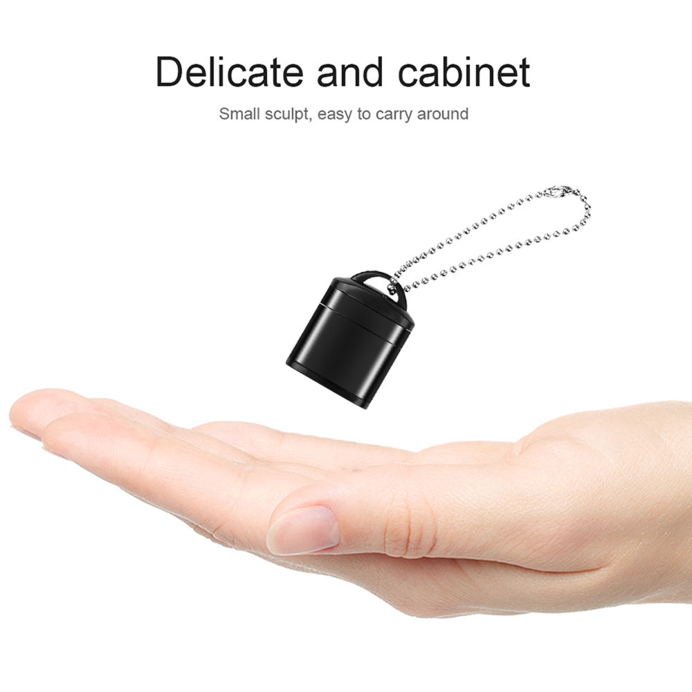 Mini lector de tarjetas USB 2,0 con tapa de plástico, llavero de alta velocidad, tarjeta de memoria Micro SD TF portátil para PC, portátil, cámara de teléfono