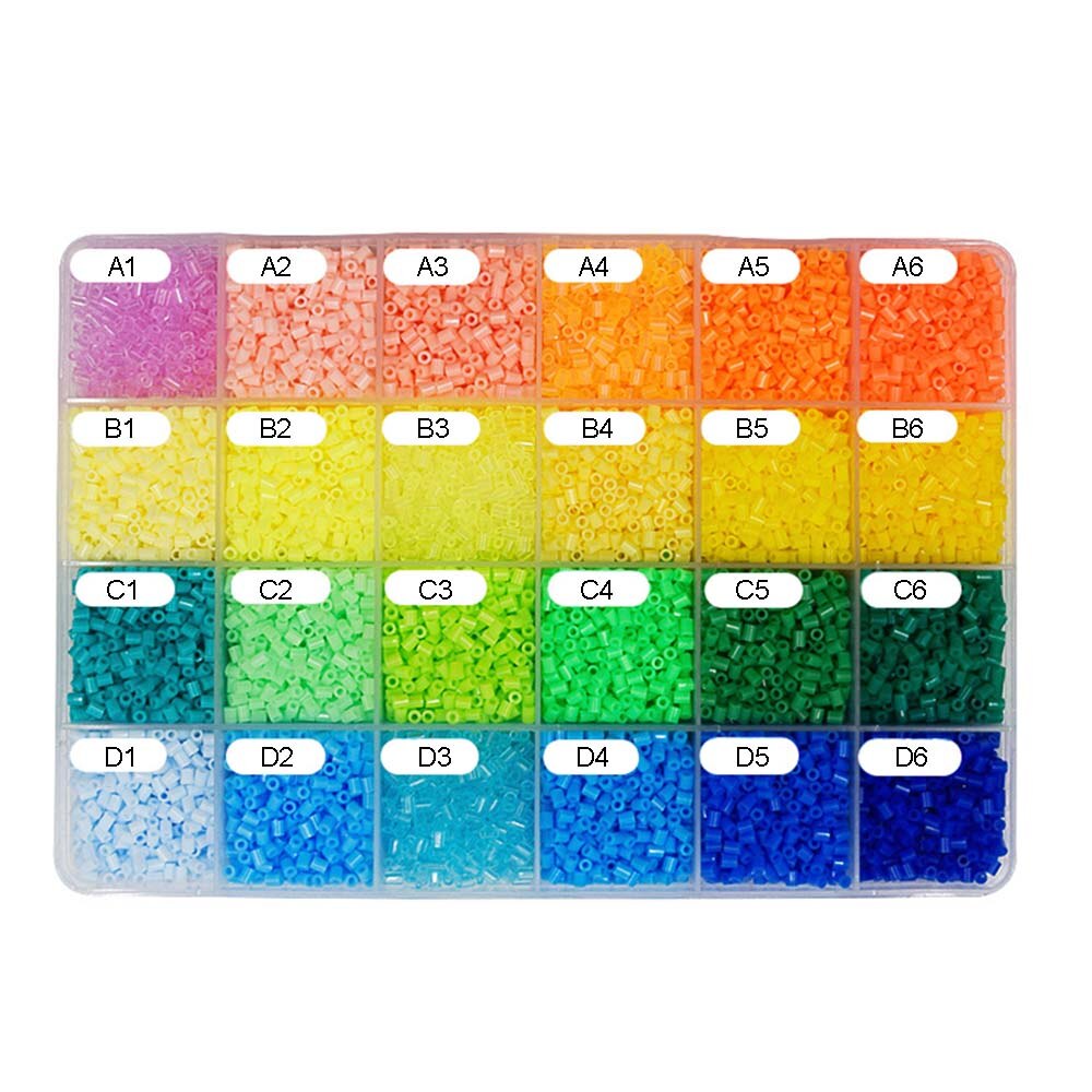 1000pcs 5mm/2.6mm EVA Hama Perler Kralen Speelgoed Kids Fun Craft DIY Handmaking Zekering Kraal Multicolor intelligentie Educatief Speelgoed: 2.6mm