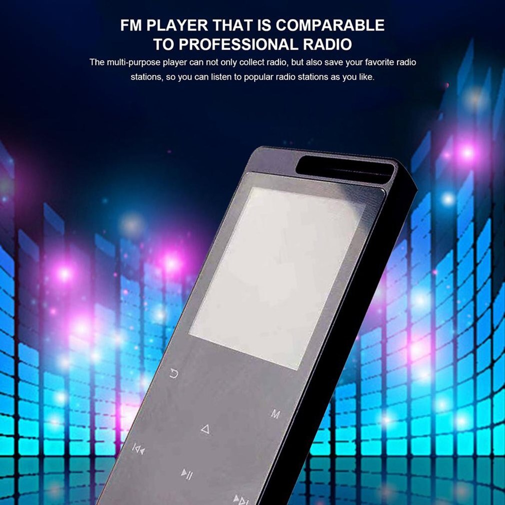 MP3 MP4 Music Player - Lossless Sound - TXT E-book FM Recorder - TF Card - 1.8-inch Video Player