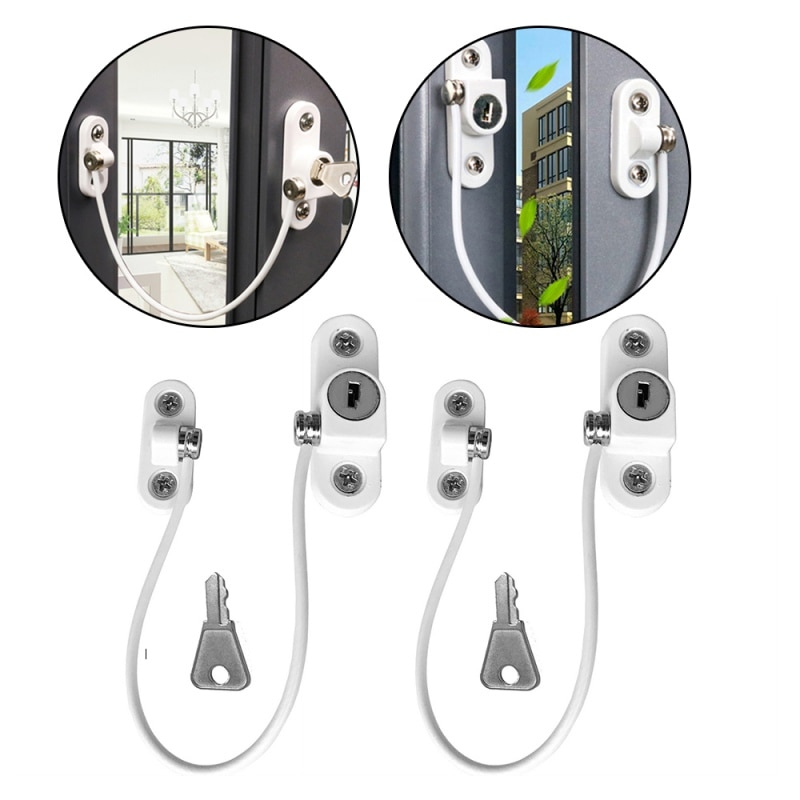 Window Security Chain Lock Sliding Door Kids Safety Protection Lock Buckle Anti-Theft Locks