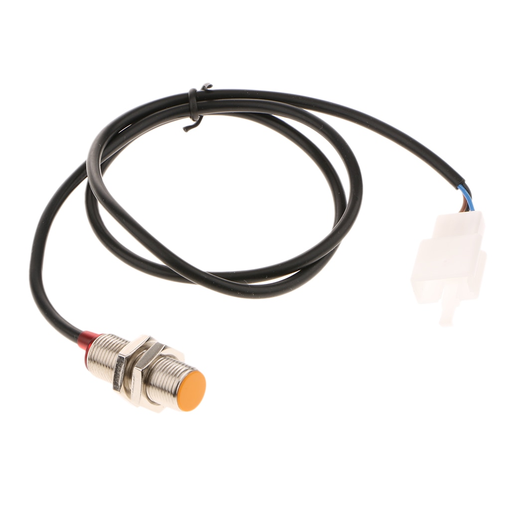 1 Set Motorcycle Speedometer Tachometer Digital Sensor Cable With 2 Magnets