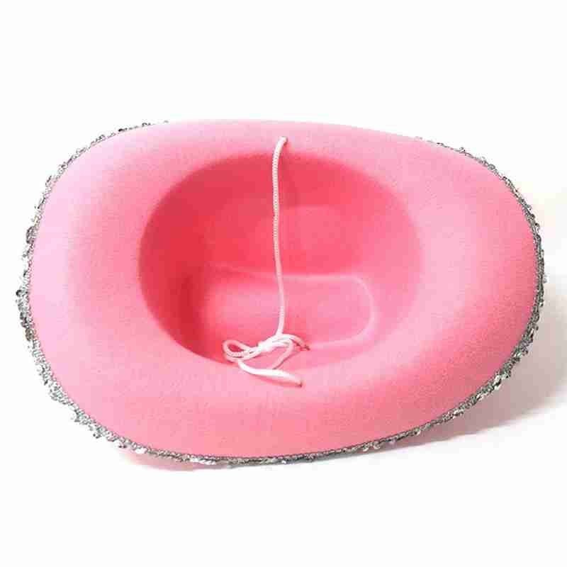 Roze Cowboy Hoed Westerse Stijl Tiara Cowgirl Hoed Voor Vrouwen Meisje Roze Tiara Cowgirl Hoed Cowboy Cap Kostuum Party hoed