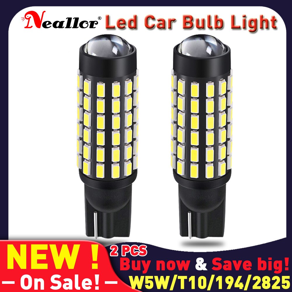 Bombilla Led Canbus para Interior de coche, lámpara de diodo para Lada Vesta Granta Kalina Niva 4x4, T10, W5w, 194, 2825, 2821, 2721, 168: Azul