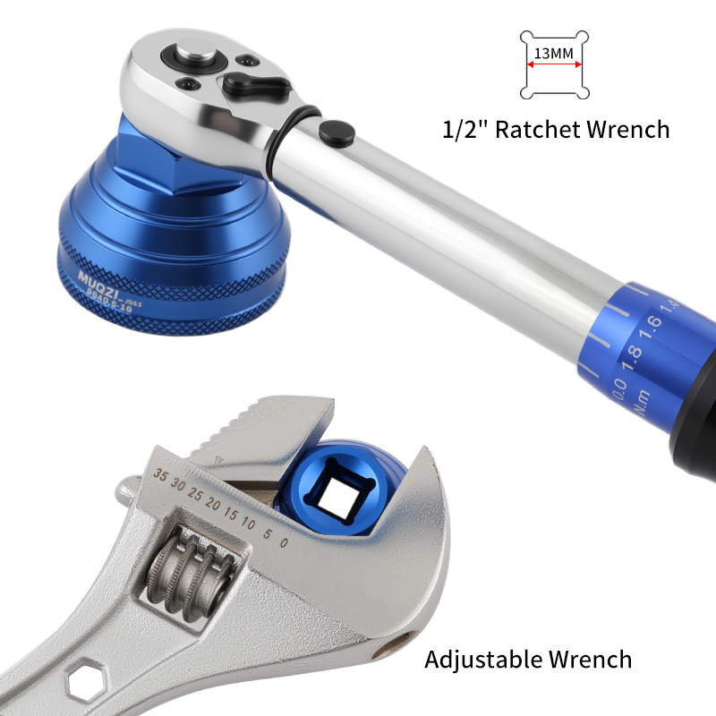 MUQZI Bottom Bracket Install Removal Tool 12/16-Notch Fits 39mm/40.5mm/44mm/45.6-46.6mm Outer Diameter BB Cups Bicycle Repaire