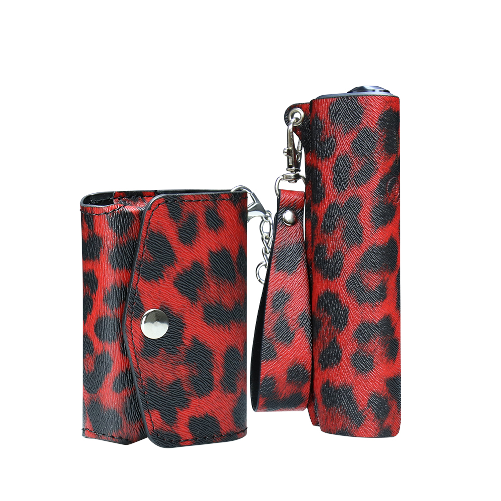 RUORUO E-Sigarettentas + Lederen Case voor IQOS ILUMA EEN Accessoires Skin Cover voor ICOS Iluma I Een Accessoires: Rood