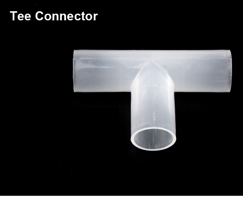 NuoNuoWell Inner Diameter 20mm Pipe Connector PVC Translucent Pipe Joints Rain Pipe Accessories Tee Elbow Connectors 2pcs-Pack: T Connector