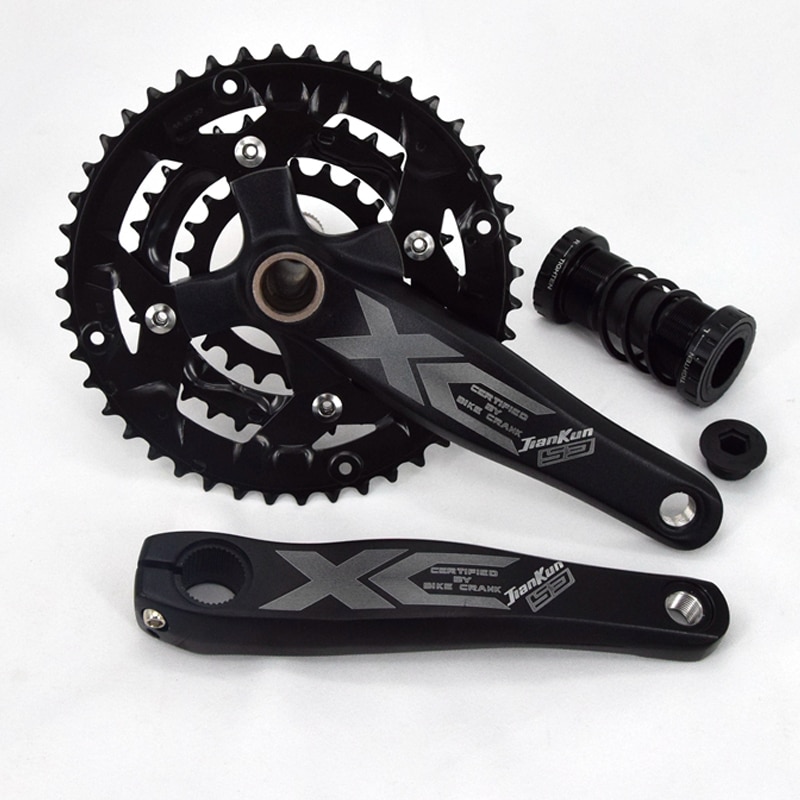PROWHEEL Pédalier VTT 170 mm, 9 vitesses 22-32-44T BCD 104 mm en acier
