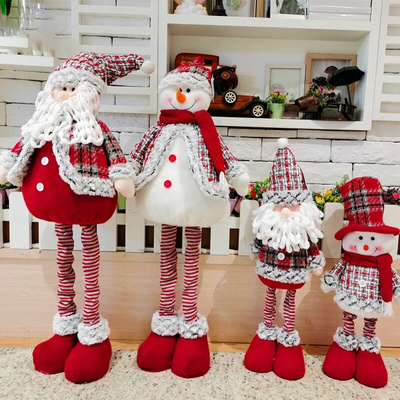 Telescopic Christmas Doll Merry Christmas Decor For Home Christmas Ornaments Xmas Year 2022