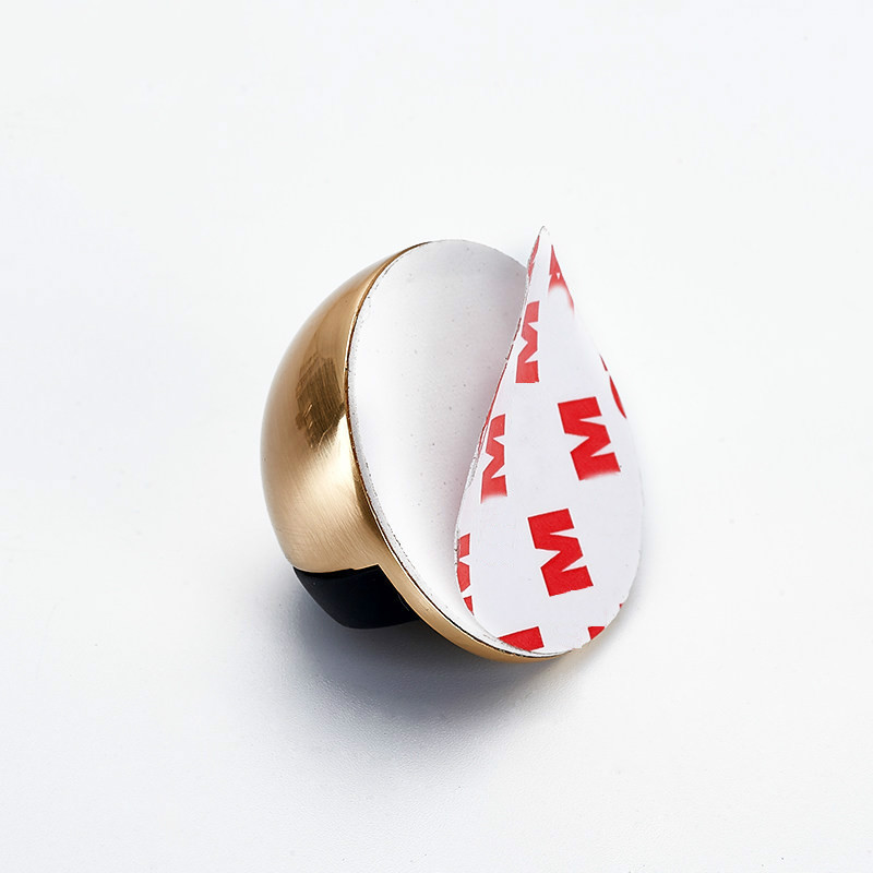 Non Punching Sticker Hidden Stainless Steel Rubber Door Stopper Door Holders Catch Floor Mounted Nail-free Door Stops