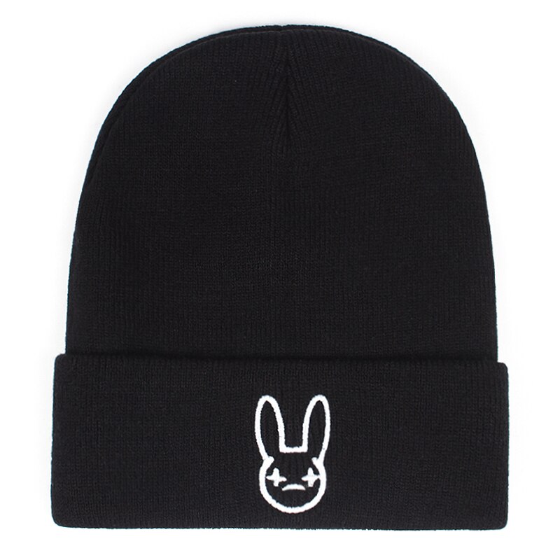 Bad Bunny – chapeau tricoté en coton, dessins animés, Ski , Skullies de lapin, bonnet unisexe pour l&#39;extérieur, hiver