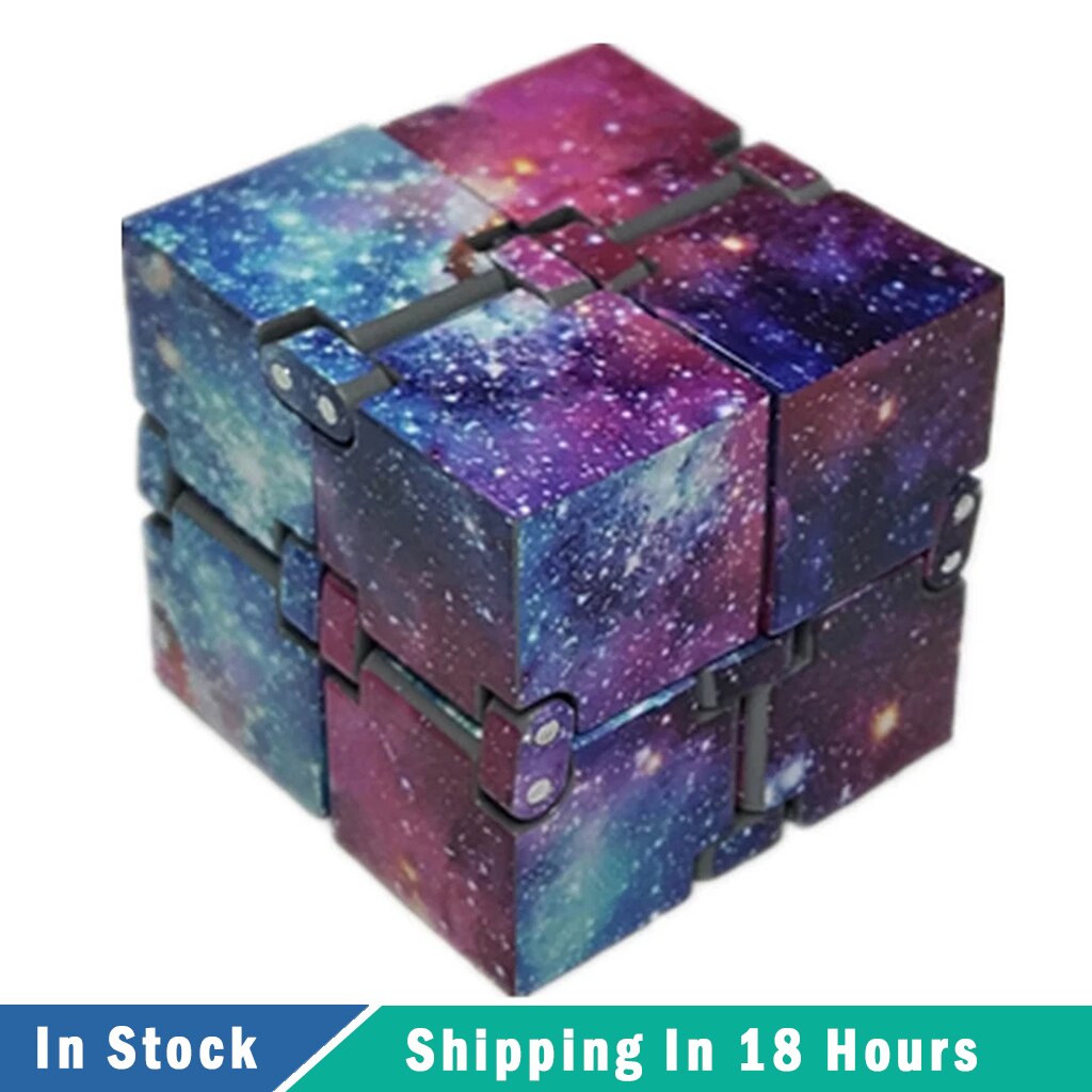 Creatieve Oneindige Cube Infinity Cube Magic Cube Flip Cubic Puzzel Stop Stress Reliever Autisme Angst Stress Grappig Speelgoed C14