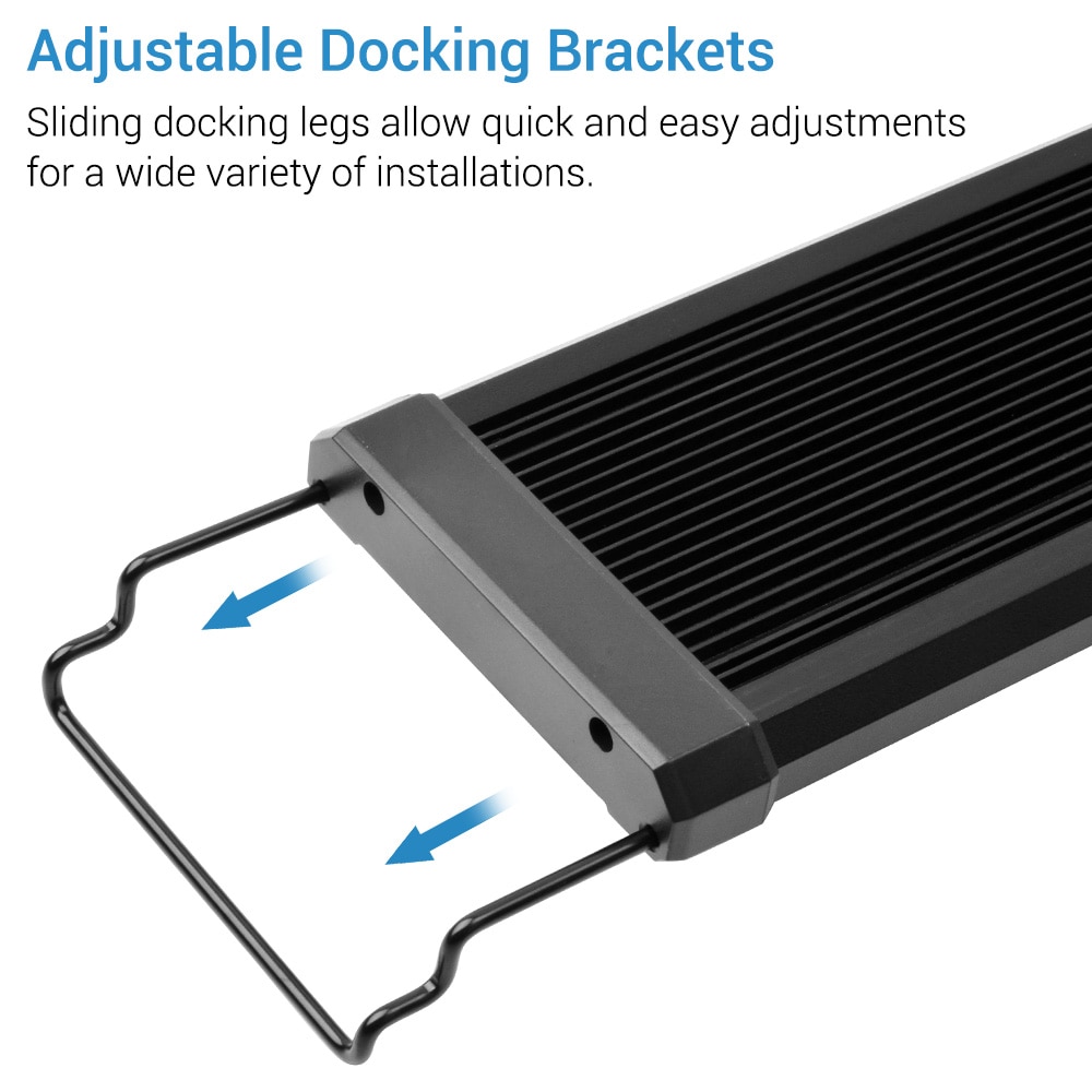 NICREW Saltwater Aquarium Light Marine LED Fish Tank Light for Coral Reef Tanks 2-Channel Timer Included