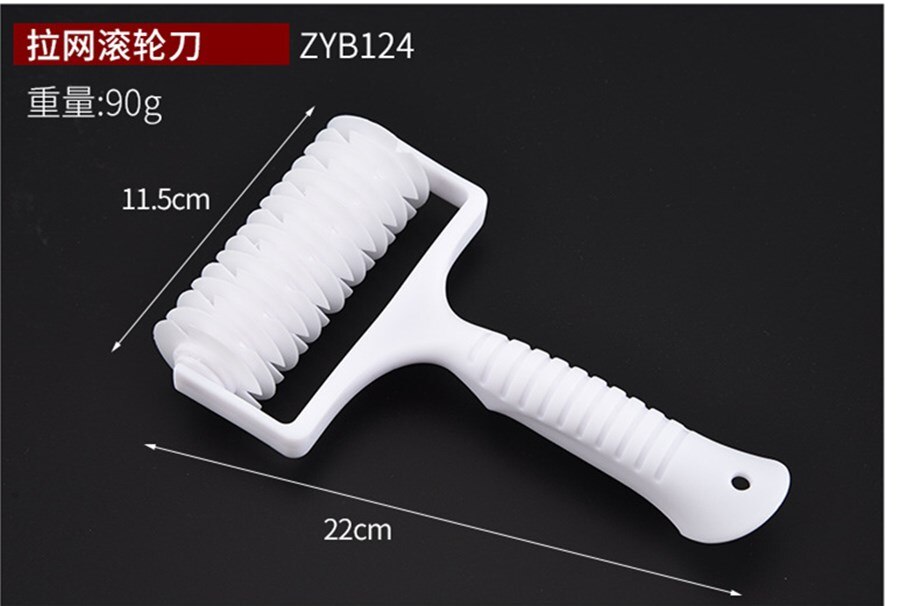 Newest Kitchen Pie Pizza Biscuit Cutting Machine Pastry Plastic Baking Tools Baking Tray Embossed Dough Roller Grating Cutting: B
