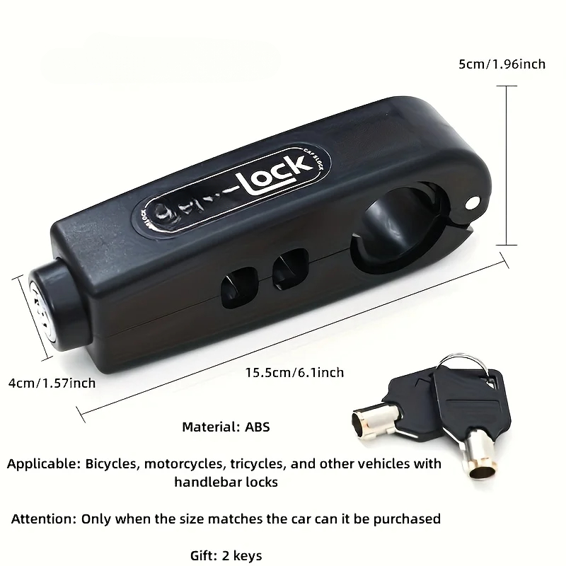 Cerradura para manillar de motocicleta, vehículo eléctrico, Scooter, bicicleta, seguro, antirrobo, acelerador, bloqueo de freno, accesorios para motocicleta