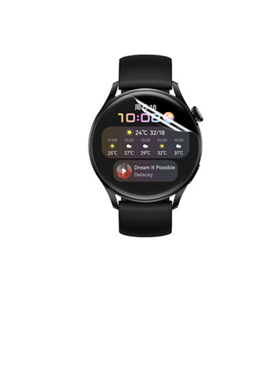 2 stk til huawei watch 3 smart watch beskyttende hærdet glas beskyttelsesfilm til huawei watch 3 pro bløde tpu beskyttelsesfilm: Hd klar tpu / Huawei ur 3 pro