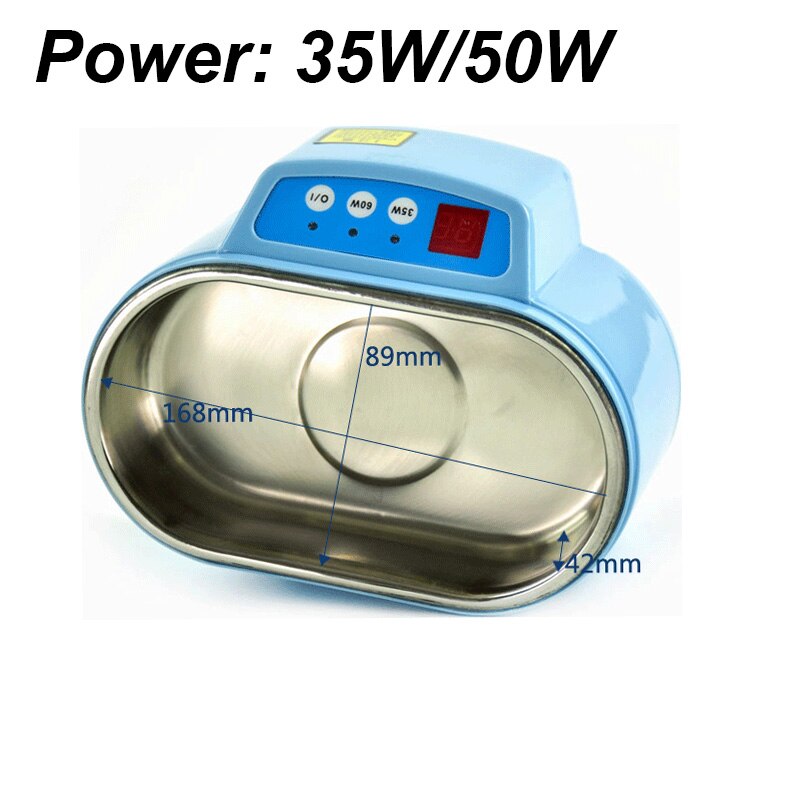 Limpiador ultrasónico de 110V/220V máquina de limpieza de placas de circuito de gafas de baño ultrasónico máquina de esterilización por ultrasonido: 35W50W