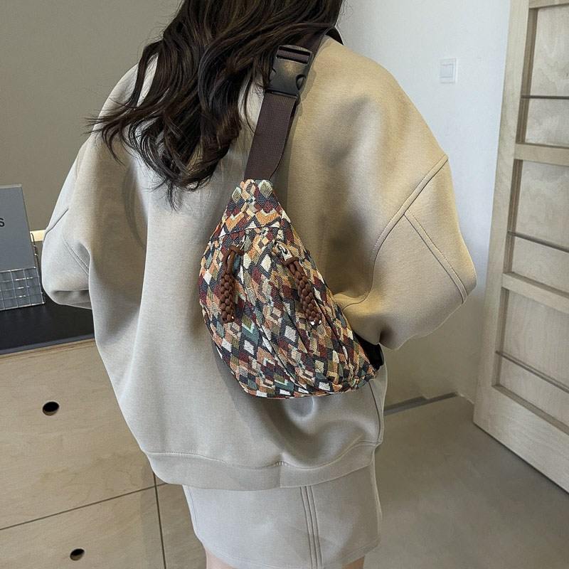 Bohemen Corduroy Riemtassen voor Dames Mode Heuptasje Vrouwelijke Banaan Heuptas Hippe Portemonnee Schouder Crossbody Borsttas Zak