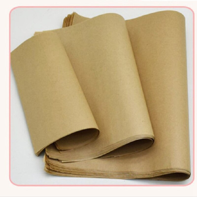 Papel Kraft de grado alimenticio papel envolver aceite para envolver papel de cera absorbente para pastel Pizza Sandwich comida rápida frita