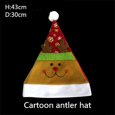 Chapeau de noël en velours pour noël | Ornement bon marché, capuches de chapeau de noël père noël, décoration de noël en velours: 5