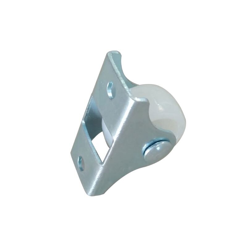 White Rail Fixed Casters Small One-Way Wheel Furniture Plastic Directional Wheel Hardware Accessories P31A