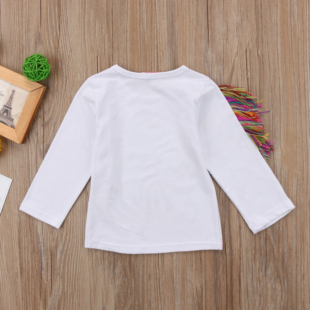 Toddler børn piger enhjørning langærmet sommer toppe t-shirt tøj