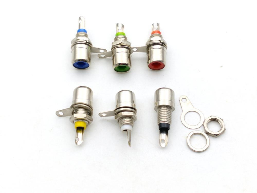 Connecteur RCA femelle, montage sur châssis, 6 pièces
