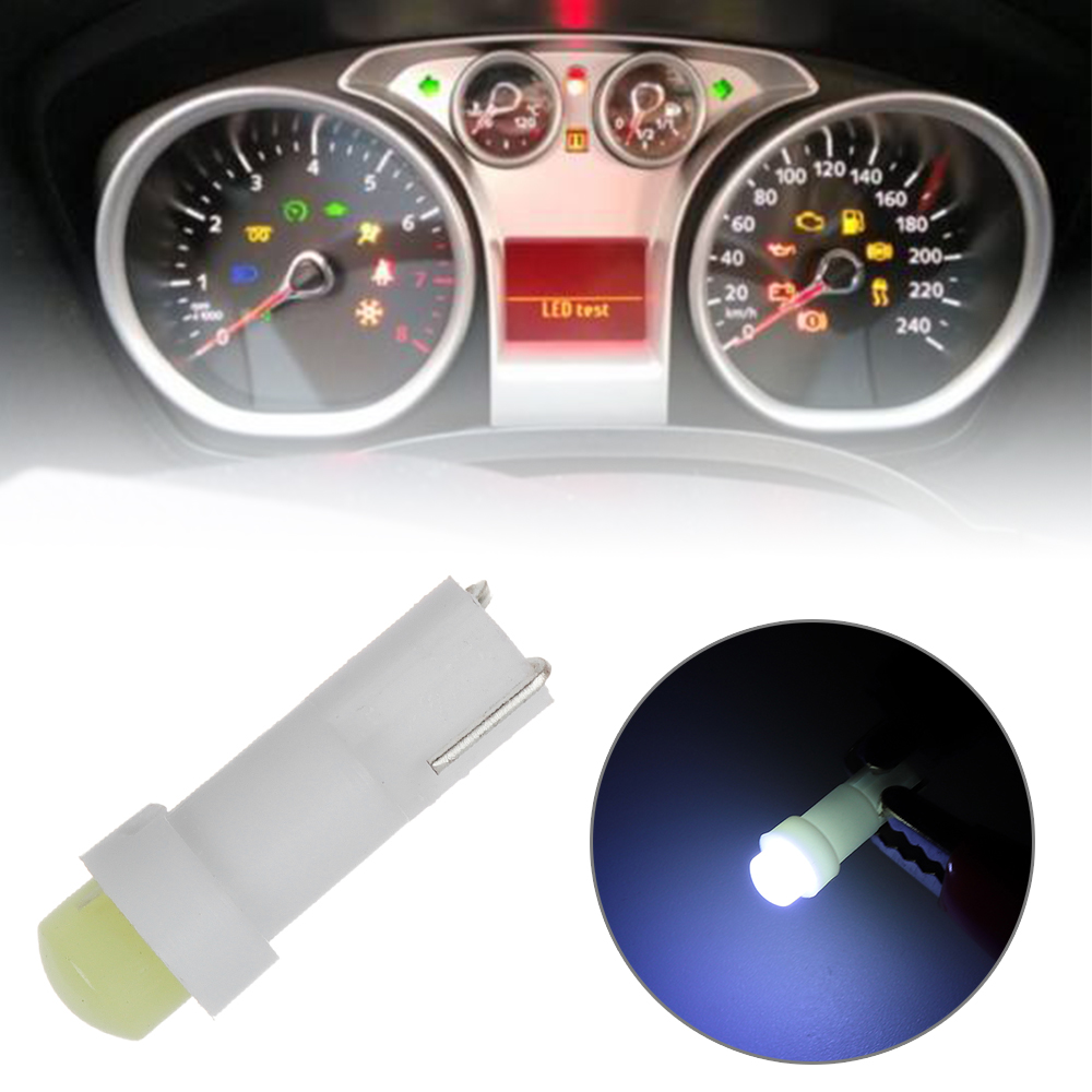 10PC 12V T5 COB LED Car Dashboard Gauge Instrument Lights High Brightness Automobiles Interior Bulbs Cluster Lamp Accessories