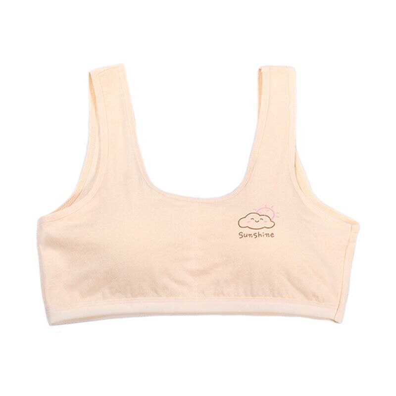 Pubertet jenter avlet stropp bomulls-bh tegneserie solskinn Sky metalltråd gratis bralette: 4