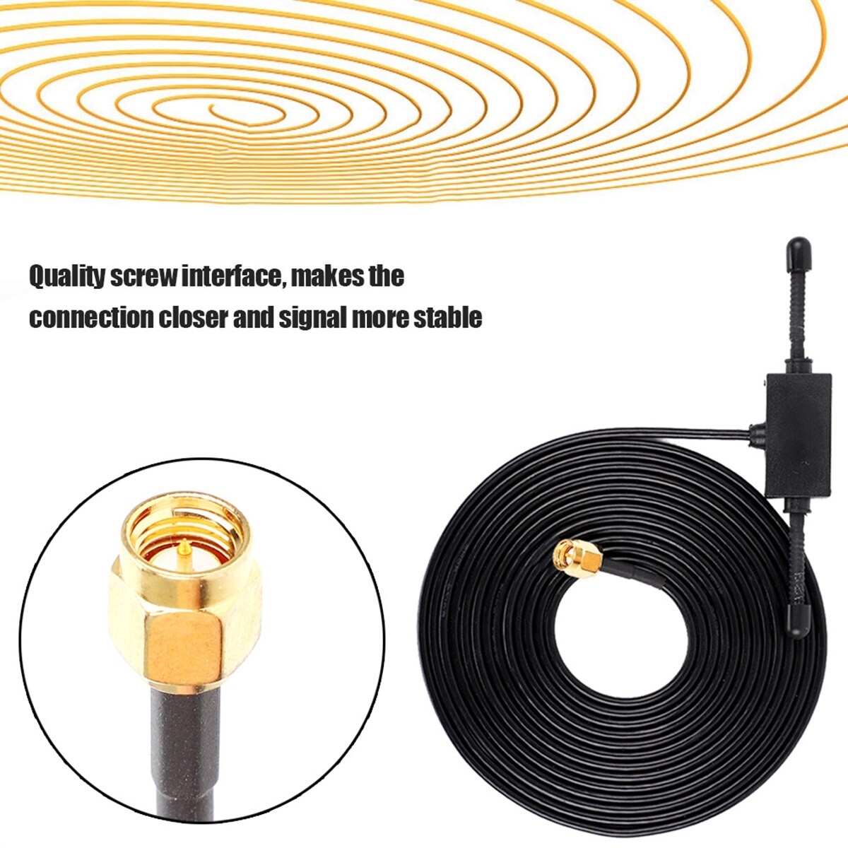 Antena de escáner de ganancia de recepción de 3dB, conector macho BNC, antenas de banda completa de montaje de vidrio para Uniden, para Escáner de Radio Motorola