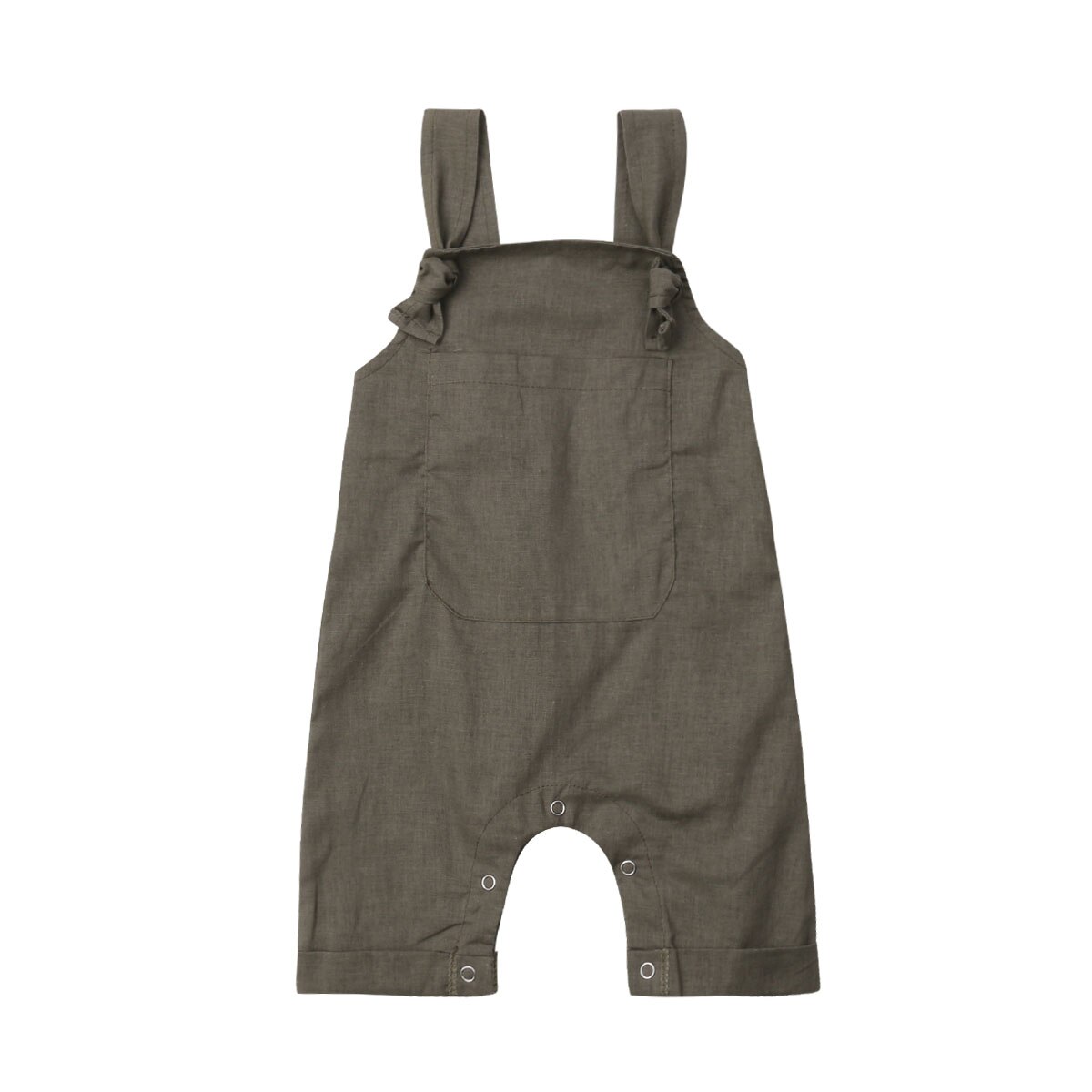 Neugeborenen Baby Jungen Mädchen Latzhose Lätzchen Hosen Strampler Overall Outfits Kleidung: Grün / 3M