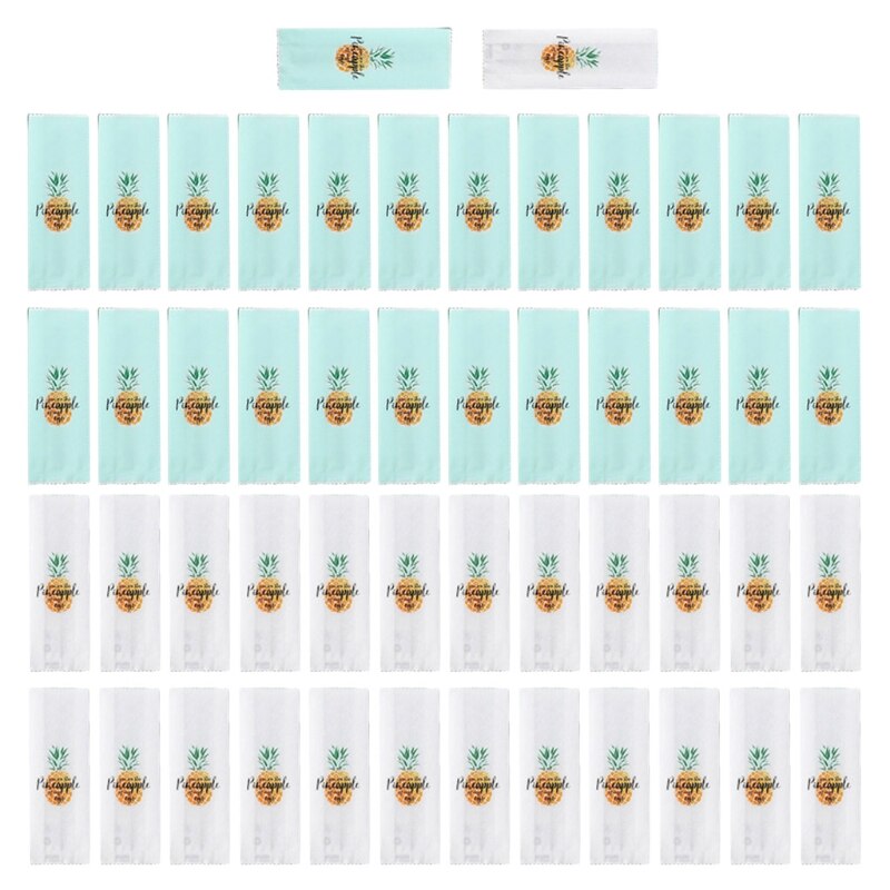 50pcs Pineapple Crisp Packaging Bags Food Baking Machine Sealing Bags Cake Biscuit Candy Packaging Bags