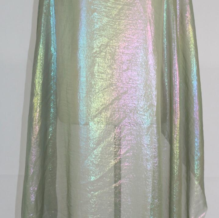 Cosplay magisk farve bronzerende stof farverigt chiffon 30d stof blød bronzeret åndbart diy kjole stof 100cm*150cm: 2