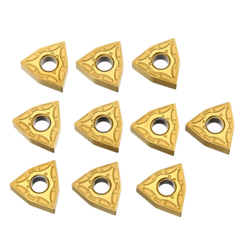 10 Pièces/ensemble Wnmg080404 Plaquettes Carbure Lames Pour Outil De Tournage Support Tournant