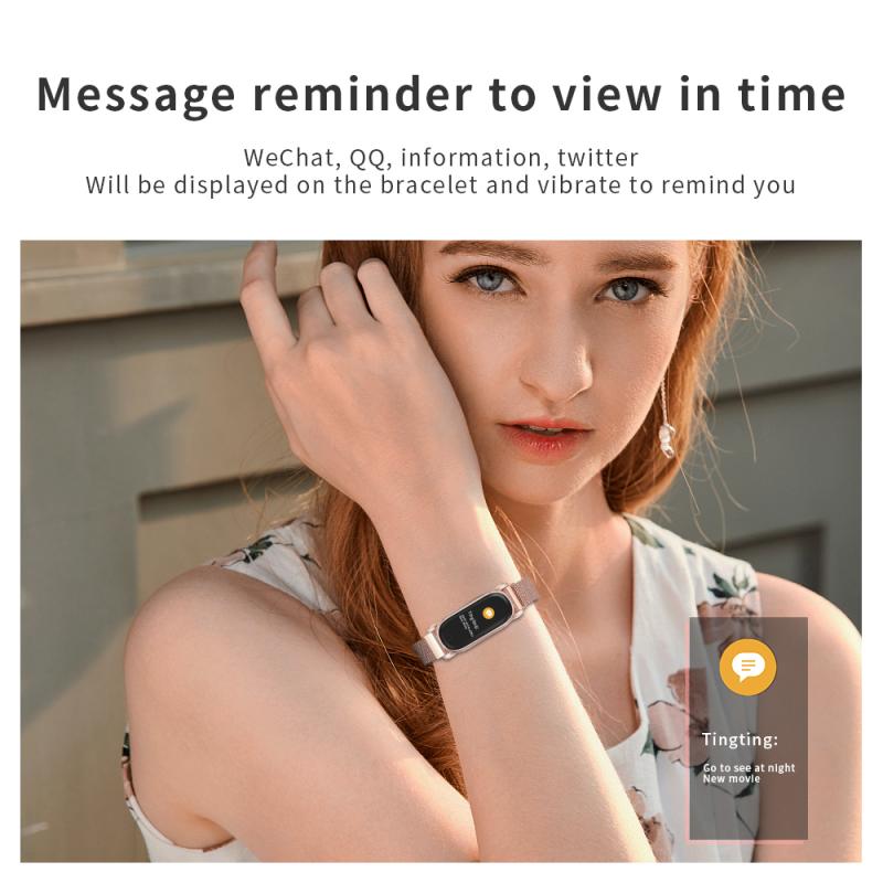 YH6 Smart Bracelet Menstrual Cycle Reminder Music Control Female Bracelet IP67 Waterproof