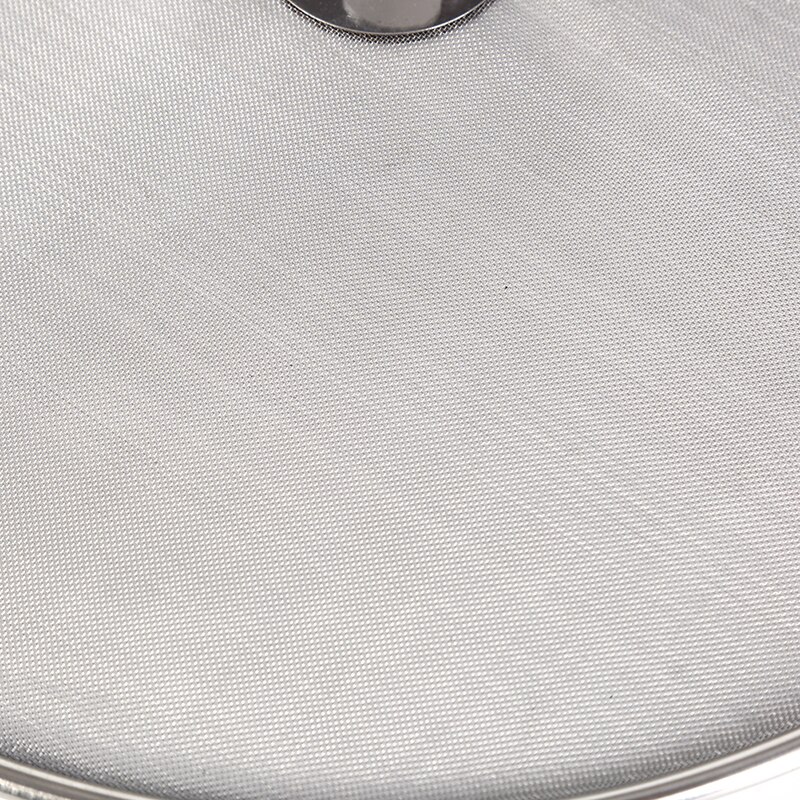 1 st 25/29/33cm st rostfritt stål stänkskärm mesh grytlock lock silver olja stekpanna lock matlagningsredskap kökstillbehör