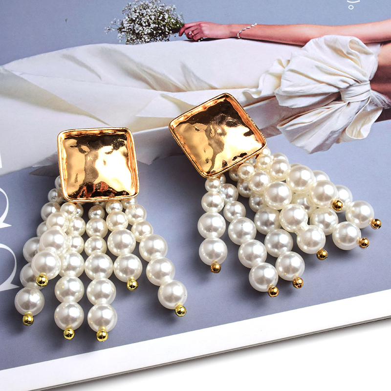 Pendientes colgantes de madera hechos a mano Vintage, Maxi cuentas bohemias, joyería de boda llamativa para mujer brincos: cromo negro