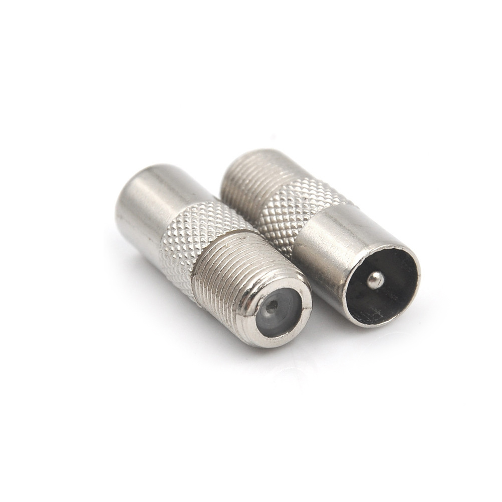STB-enchufe rápido RF Coaxial F hembra a RF macho, conector Coaxial de antena de TV, conector F, conector Coaxial de TV, 5/10 Uds.