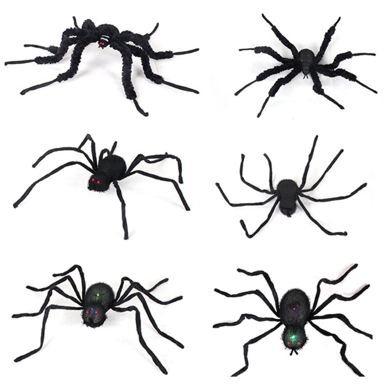 Realistic Spider Halloween Day’s Decoration Novelty Props Terrified Prank Toy A2UB