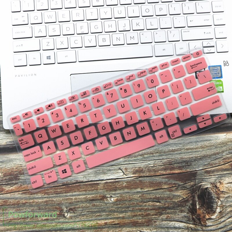 for ASUS VivoBook 14 X403F X403 X403FA X412 X420UA A403FA X412FJ X420 laptop keyboard Protective Keyboard Cover Protector: pink