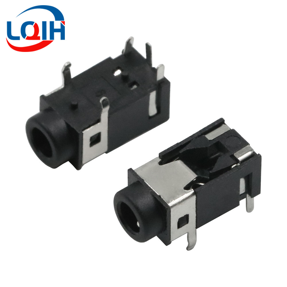 10 Uds 2,5 3,5 MM conector para auriculares Audio Video hembra conector estéreo de doble canal conector estéreo montaje en Panel de soldadura PJ-210B PJ-392: Azul