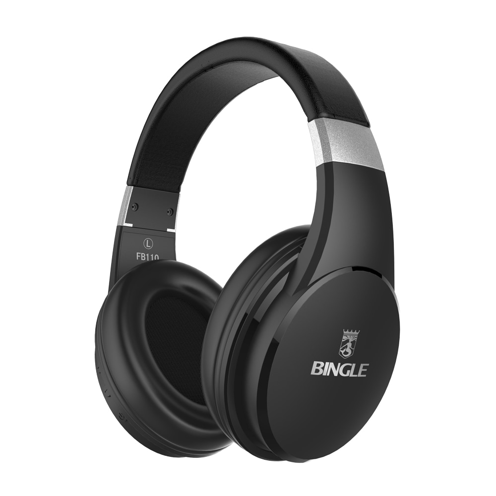 BINGLE FB110 Headphones Sport CSR Stereo Muisc Earphone Wireless Bluetooth Over Ear Game Headset 3.5mm AUX In Hands-free w/Mic