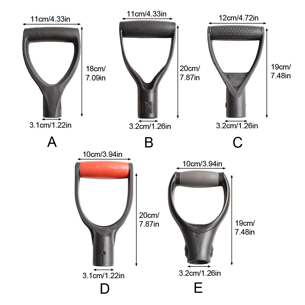 Sneeuwruimen Duurzaam Spade Vork Draagbare Praktische Spare Installeren Schop Handvat Tuin Tool Thuis Voor Graven Harken D Grip