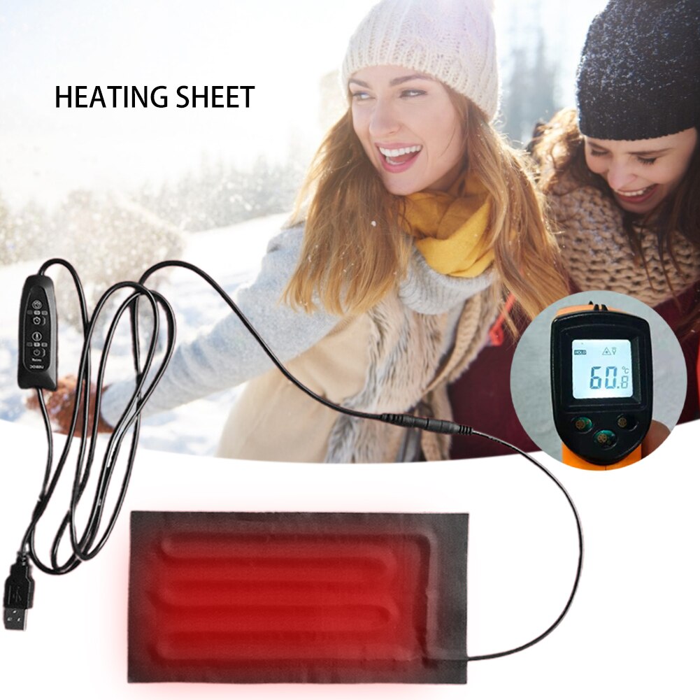 USB Portable Heater 5v Carbon Fiber Heater, Back Shoulders Belly Warmth Fast Heated Pads Body Warm